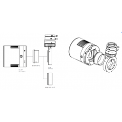 Montaje. Cámara ASI 6200 MC Pro Color Refrigerada ZWO