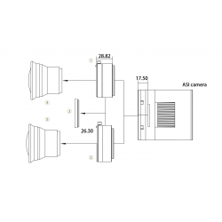 Cámara ASI 2600 MM-Pro Monocroma Refrigerada ZWO