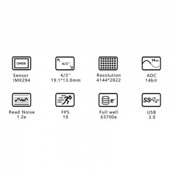 Características Cámara ASI 294 MC Color ZWO