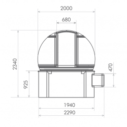 Cúpula para Observatorio 2m ScopeDome