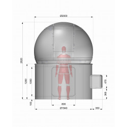 Cúpula para Observatorio 2m ScopeDome