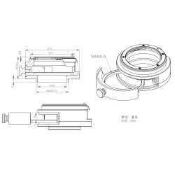 Adaptador Cámaras ZWO a objetivos Nikon con Portafiltros