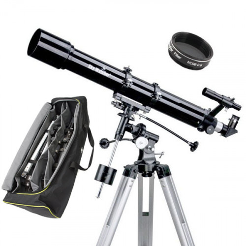 Kit Telescopio Refractor 90/900 EQ2 + Bolsa y Filtro Lunar SkyWatcher