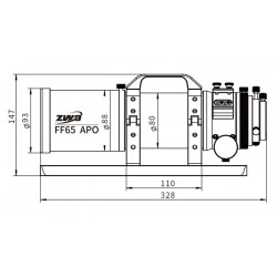 Refractor Quintuplete APO FF65 ZWO