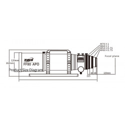 Refractor Quintuplete APO FF80 ZWO