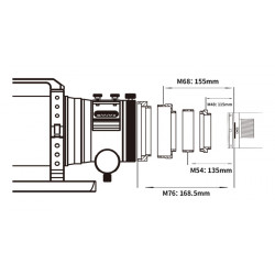 Refractor Quintuplete APO FF80 ZWO