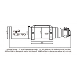 Refractor Cuadruplete APO FF130 ZWO