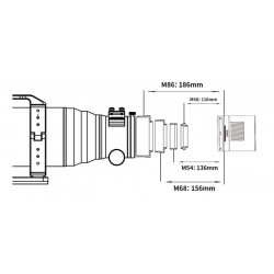 Refractor Cuadruplete APO FF130 ZWO