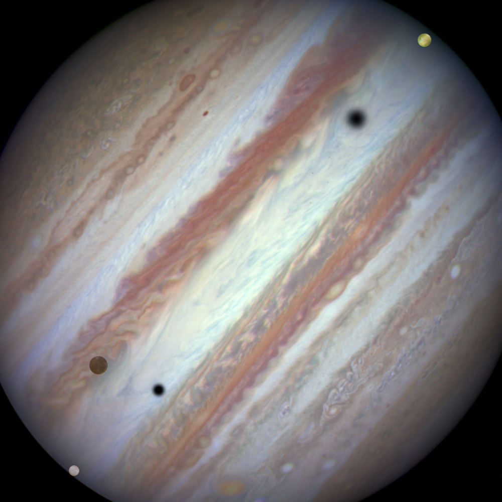 Jupiter visto por telescopio espacial Hubble